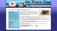 Desktop Screenshot of airforceonehvac.com