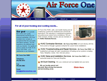 Tablet Screenshot of airforceonehvac.com